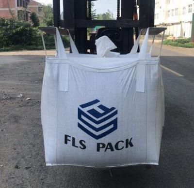 China Customized Logo PP Big Bags 500 Kg-3000kg Load Capacity For Wheat Powder for sale