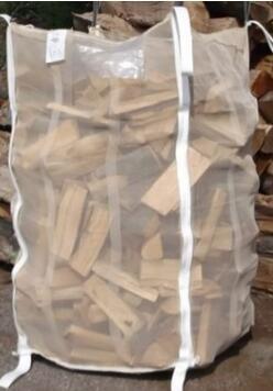 China U - Panel Vented Firewood Bags 100% Virgin Polypropylene Material , 1% UV Stabilized for sale