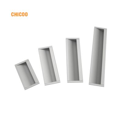 China Modern Aluminum Cabinet Edge Furniture Hide Kitchen For Profile Knob Pull Sliding Door Wardrobe Handle Fastener for sale