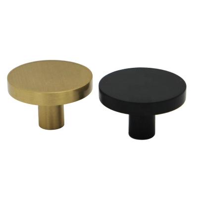 China Modern Handles Pulls Black Brass Brushed Metal Suction Pulls Door Handle Jewelry Box Knobs for sale