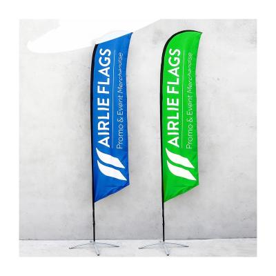 China Custom Outdoor Waterproof Windproof Feather Beach Flag Flying Flag Beach Flag Banner for sale