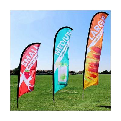 China 2023 New Top Sale Outdoor Beach Knife Flag Waterproof Long Flowing Beach Flags for sale