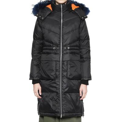 China Hot Sale OEM Waterproof Service Waterproof Long Warm Windproof Winter Women Jackets With Fur for sale