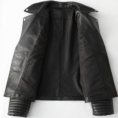 China QUICK DRY Fashion Customize High End Black Leather Jacket Ladies Waterproof Women for sale