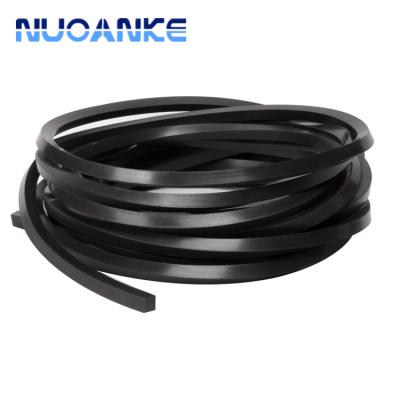 China Different Performance Sealing Sizes NBR FKM Silicone EPDM Tie Square Rubber Solid Round Tape High Tempreture Rubber Band Seals for sale