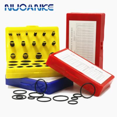 China Oil & chemical & High Pressure Resistance Sealing Toolbox NBR FKM Hydraulic Mechanical Silicone Rubber O Ring Set Excavator Repair Assortment Giant O Ring Kit Box for sale