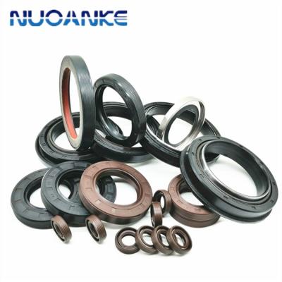 China Wholesale Dual Lips+Spring Car Automotive Shock Absorber Seals Rotary Shaft Lip Seal NBR FKM TC Rubber Skeleton Seal for sale