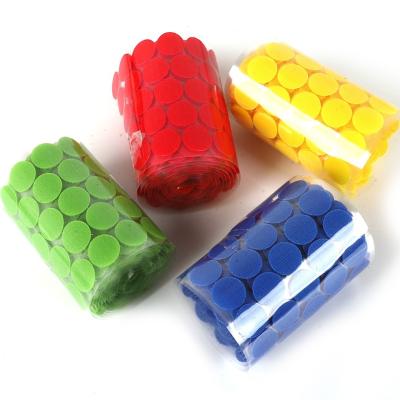 China Viable Colored Adhesive Backed Dots Tape Hook & Loop Stick for sale