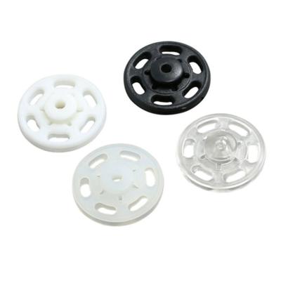 China Viable Sew-on Snap Buttons Invisibility Resin Buttons 10mm Clasps Fastener Snaps Buttons For Blouse Dress for sale