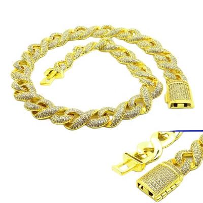 China 2021 Hot Selling Cuban Link Chain Necklace CLASSIC Product Hot Popular Cuban Link Chain Necklace Jewelry Cuban Link Chain Necklace for sale