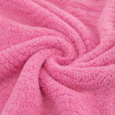 China QUICK DRY Soft Microfiber Weft Jacquard Shear Fabric For Makeup Removal, Body And Hair Dryer for sale