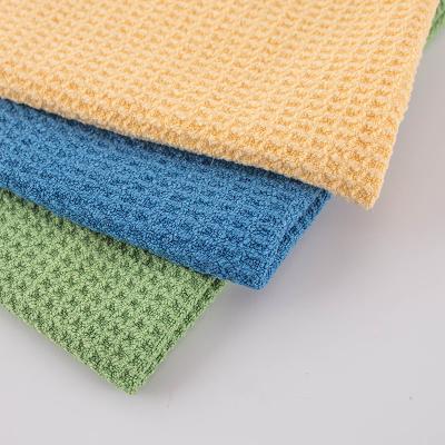 China QUICK DRY 80% Polyester 20% Polyamide Waffle Microfiber Fabric For Gym And Yoga In Roll And All Purpose Cleaning Cloth for sale