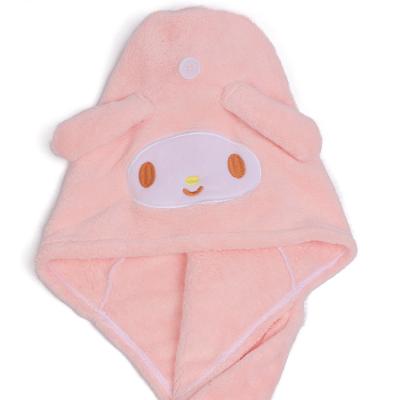 China Coral Fleece Absorbent Embroidered Drying Reversible QUICK DRY Hat for sale