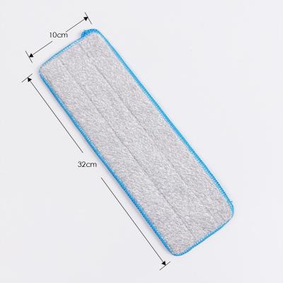 China Sustainable Replacement Mop Pads , Microfiber Cleaning Pads For Flat Squeeze Mop Bamboo Fiber for sale