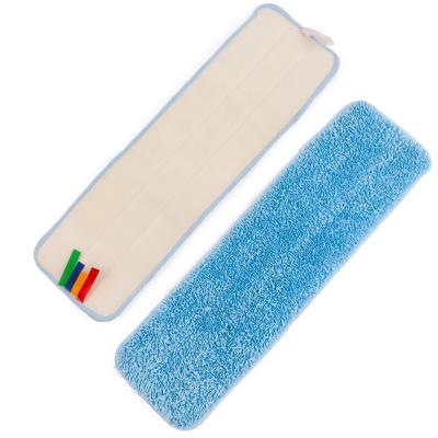 China Durable heavy duty Microfiber mop pad replacement heads for wet/dry floor cleaning. for sale