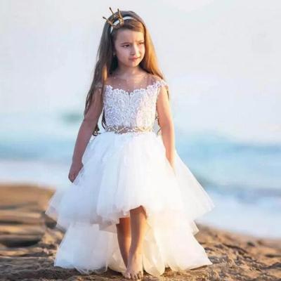 China Breathable White Tutu Flower Girl Indian 3 Years Baby Dress Gowns For Wedding for sale