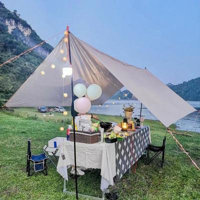 China Portable Outdoor Tent Canopy Outdoor Multi-Over Rectangular Camping Sunshade Picnic Canopy Canopy Rainproof Tent Canopy for sale