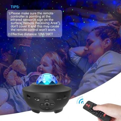 China Modern Galactic Starry Night Sky Star Kids LED Projector Star Night Light with Music Decoration RGB Lighting System for sale