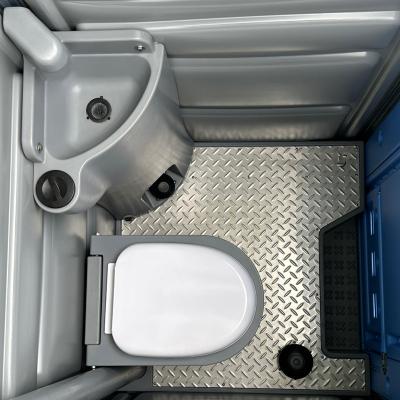 China Low Cost Modern Plastic Prefabricated Toilet Easy Set Modern Portable Sitting Mobile Toilet for sale