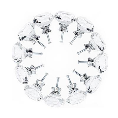 China Quality sideboard modern crystal glass door knob for interior doors for sale