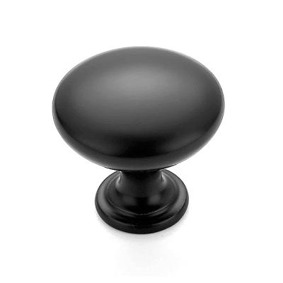 China Customizable Size Matte Black Old Fashioned Furniture Drawer Knobs For Dresser Sideboard for sale