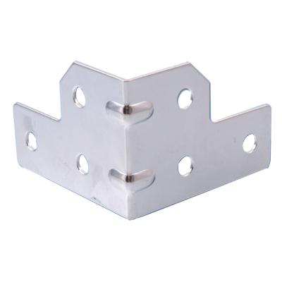 China OEM Custom Right Angle Corner Box Case Parts Metal Corner Protector Right Angle Corner for sale