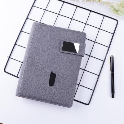 China B5 A5 6 Ring Organizer Leather Magnetic Premium Notebook With Pocket And Metal Flap for sale