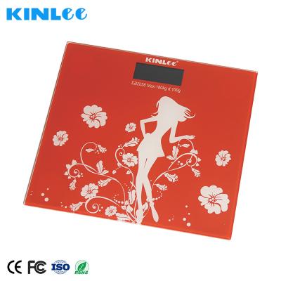 China WITH COVER Customized Kinlee Amazone Color 150Kg Digital Hot Selling Bathroom Scale for sale