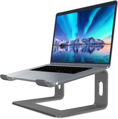 China Small laptop stand, aluminum computer riser, metal stand compatible with 10 to 15.6 inch notebook for sale