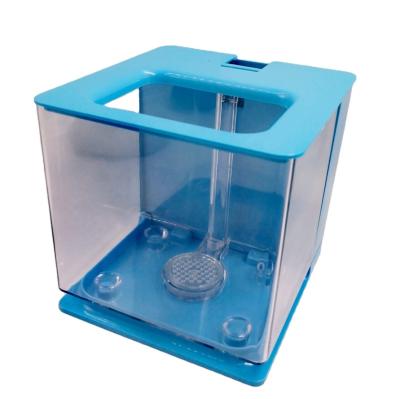 China Easy plastic acrylic nano tank that cleans up like magic (sky blue) for sale