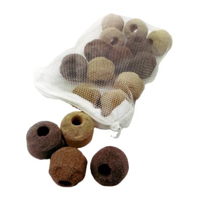 China Viable Bio Aquarium Filter Media Balls Ceramic Ring And Filter Media Bag For Aquarium Bio Media. 1.2 inch.400 g, 17 pieces for sale