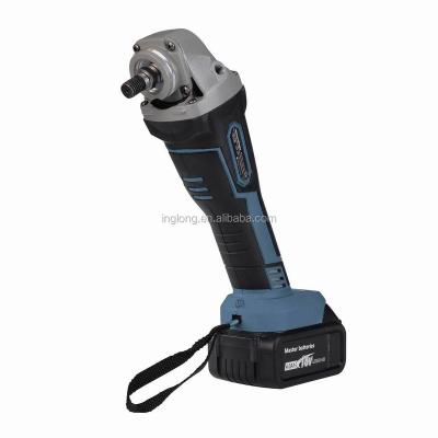 China Cutting off the cordless brushless angle grinder rechargeable with a 18V 4.0Ah lithium battery for sale