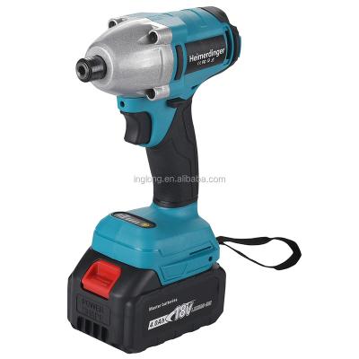 China Building& industry& Electric Impact Driver Electric Cordless Drill Driver Brushless Construction Drill with Two 18 Volts. 4.0 oh lithium battery for sale