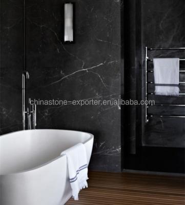 China For wall and bathroom flooring decorated black marble wall tiles, black marble nero marquina (good price) for sale