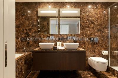 China For bathroom interior and exterior brown decoration emperador alabaster marble price, dark emperador marble tile for sale