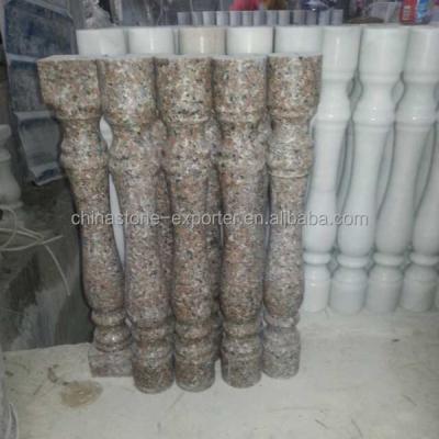 China Solid Granite Decoration Ware Marble Pillars Columns, Stone Fence Balustrade for sale