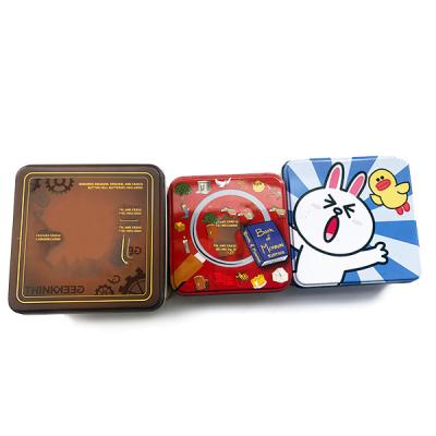 China Custom OEM Printing Card Games Playing Card Poker Paper Playing Cards With Small Rectangular Tin Box for sale