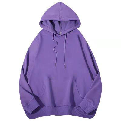 China Anti-wrinkle Wholesale 97.5% Cotton Round Collar Leisure Solid Color Custom Slim Hoodie for sale