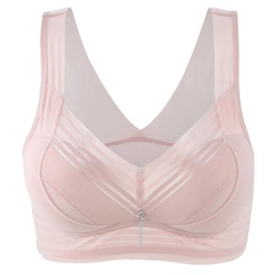 China Seamless in stock women's sexy hot comfortable lingerie ladies lift up underwear cheap price bra for sale