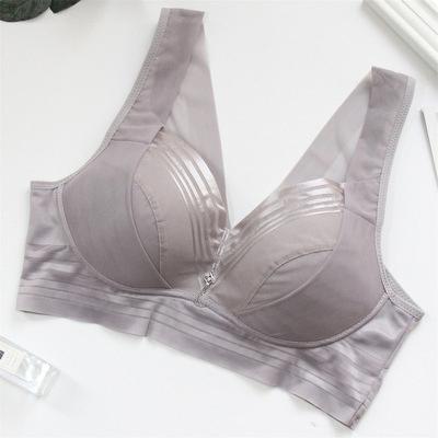 China Quality Seamless Wireless Bra Size Breathable Women No Steel Wire Support Plus Big Breast Bra for sale