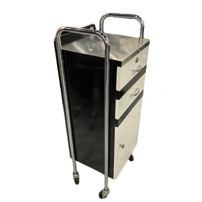 China Contemporary Professional Stainless Steel Frame Salon Hairdressing Trolley Global Trolley for sale