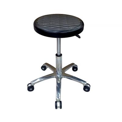 China Modern Simple Design Lab Chair Black PU Stool Barber Chair Tattoo Artist Stool for sale