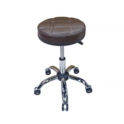 China 360 Degree Rotating Round Rolling Sneak Classics Barber Shop Chairs For Beauticians Barbers Chairs for sale