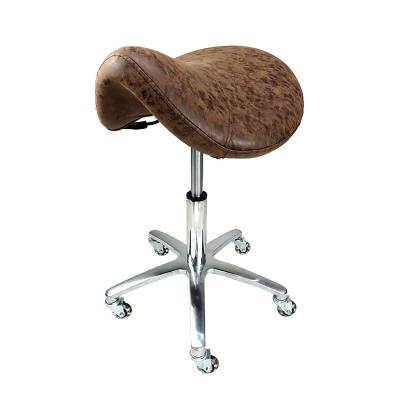 China Adjustable Saddle Barber Chair Barber Chair Salon Furniture Saddle Stool For Beauty Barber Shop for sale