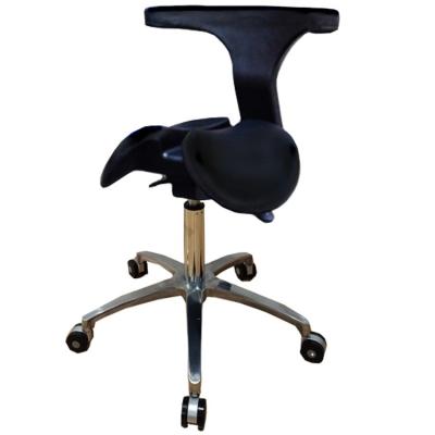 China Factory Contemporary Custom Hydraulic Stool Height Adjustable Massage Stools Pneumatic Saddle Chair With Backrest for sale