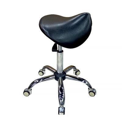 China Contemporary PU Saddle Chair Dentist Bar Stool 360 Degree Rotating Saddle Stool Chairs for sale