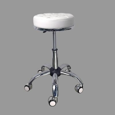 China Traditional Spa Furniture Beauty Hairdressing Chair Salon Lift Adjustable Rolling Head Stool for sale