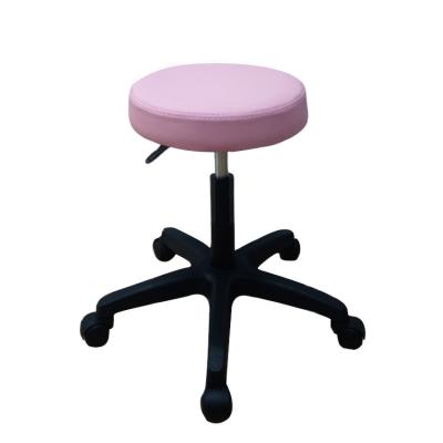 China Pink Adjustable Stool 360 Swivel Seat Height Salon Stool Hairdressing Master Adjustable Rolling Chair Beauty Spa for sale