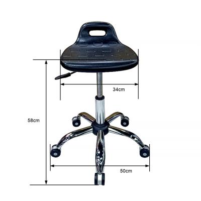 China (Height) Nurse Stool Waiting Room Chair Metal Bottom Adjustable Chair Anti-Static Stool Lab Chairs for sale