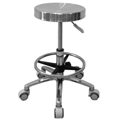 China Modern laboratory stool made in stainless steel with foot ring for sale